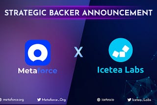 Strategic Backer Announcement: Metaforce x Icetea Labs