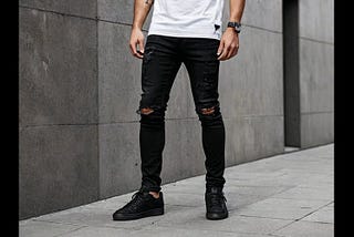 Black-Distressed-Skinny-Jeans-1