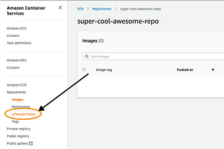 How to create AWS ECR Lifecycle Policies