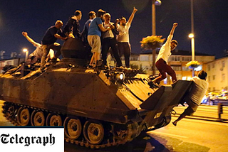 I was in Turkey in 2016 when the army decided to overthrow the govt — killing 300 civilians