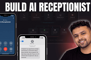 How I Built an AI Voice Receptionist That Answers Phone Calls, Books Appointments, and Sends SMS