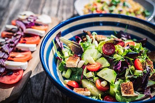 A bowl of healthy vegetables