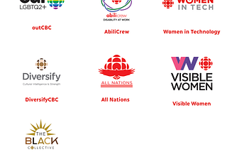 Logos of existing ERGs at CBC