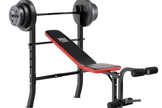 marcy-pro-standard-weight-bench-with-100-lb-weight-set-pm-2085