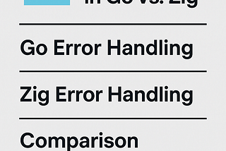 Error Handling in Go vs.Zig