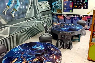 This Kindergarten School Got Mural Painted To Look Like a Spaceship