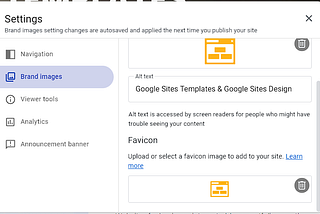 Adding Favicon in Google Sites