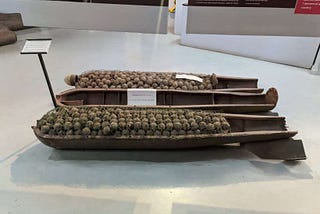 Cluster bombies withing a big bomb inside the COPE museum