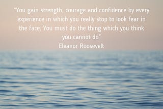 Fear, and calling my own b.s.