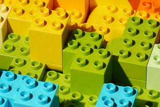 Colourful Lego blocks