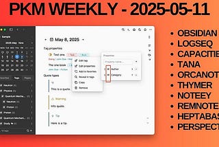 PKM Weekly — 2025–05–11