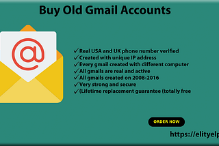 Buy old Gmail accounts to secure your business