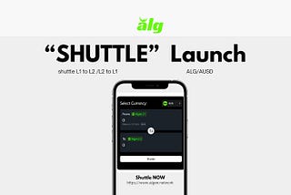 Algen Blockchain Launches Shuttle Transfer Feature！