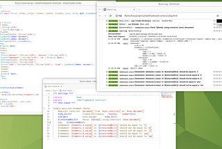 Image of robot framework with binary data