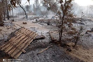 Myanmar Senior Citizens were burnt alive in Myanmar by Military force