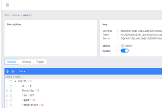 Features Enable/Disable Device on NETPIE IoT Platform