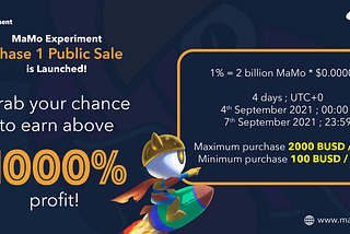 What Must You Know about MaMo Public Sale Phase 1