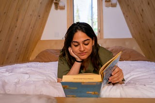 girl reading book