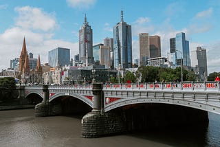 Fine dining and tennis gazing at Melbourne