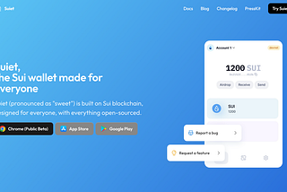 3）How to get a Sui wallet? Two easy steps!