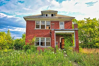 The Drab House and Overgrown Weeds Were Not Welcoming