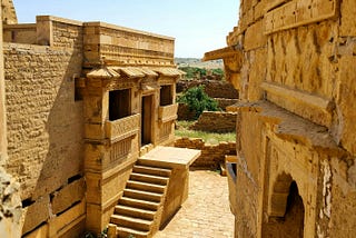 Photo of the ruins of Kuldhara village in rajasthan India