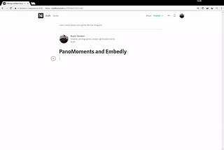 Embed Living Photos on Medium with PanoMoments