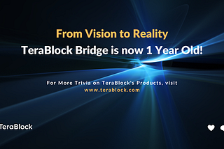 From Silos to Bridges: Celebrating One Year of TeraBlock’s Multichain Token Bridge