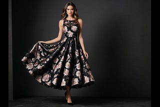 Black-Floral-Print-Dress-1