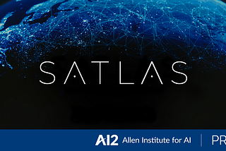 The logo for Satlas, a platform for visualizing and downloading global geospatial data products generated by AI using satellite images.