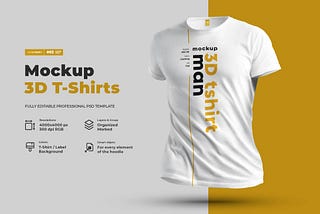 Mockups T-Shirts in 3D Style