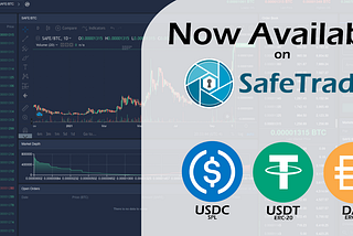 SafeTrade Defi Update — Stablecoins are Here