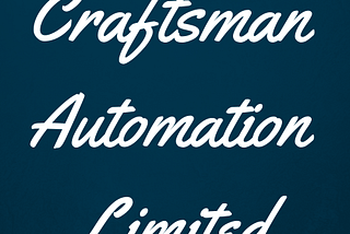 CRAFTSMAN AUTOMATION LIMITED