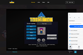 Toshimon rewards players with ToshiCash using THX Network