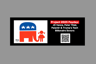Project 2025 Payday: JD Vance, Peter Thiel, Palantir & Trump’s Tech Billionaire Donors