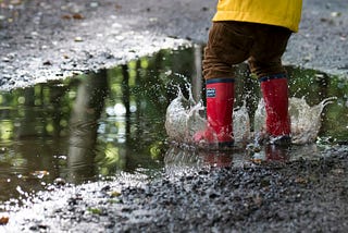 You’re Never Too Old to Play in the Puddles!