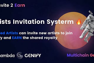Genify Invitation System Is Live Now: Verified Artists can invite new artists to join to release…
