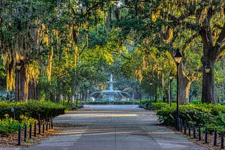 Strolling in Savannah