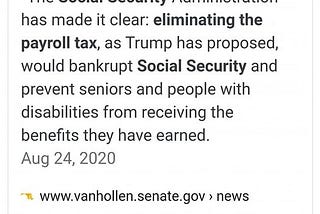 Does eliminating the payroll tax defund Social Security?