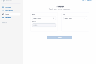 A brief animation of transferring EOS tokens to the EOS EVM on Unicove.