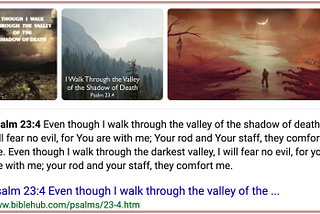 Walking Through The Valley Of Death…