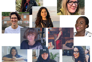 A collage of the 10 participants on the Education for Liberation Learning Marathon
