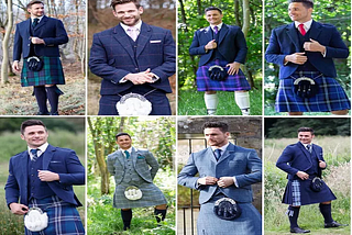 How do men usually style kilts in 2024?