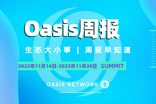 P2W活动热力来袭、隐私层详细介绍 | Oasis 周报