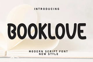 Booklove Display Font 1