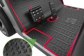 High-quality floor mats enhance your golf cart’s interior