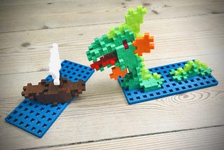 Plus-Plus ideas sea serpent attacking a ship