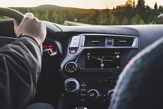 Driving to the market