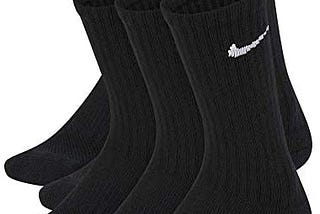 Nike Kids’ Performance Cushioned Crew Training Socks (6 Pair)