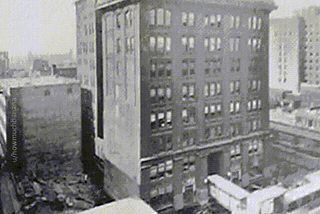 The mindblowing way in which the Indiana Bell building was moved and rotated 90 degrees, all while…